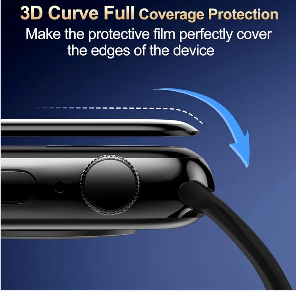 💜2 pack 3D Apple Watch Series 11/10 42mm Screen Protective Film